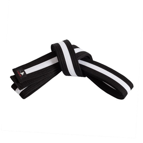 Century Double Wrap Deluxe Striped Black Belt
