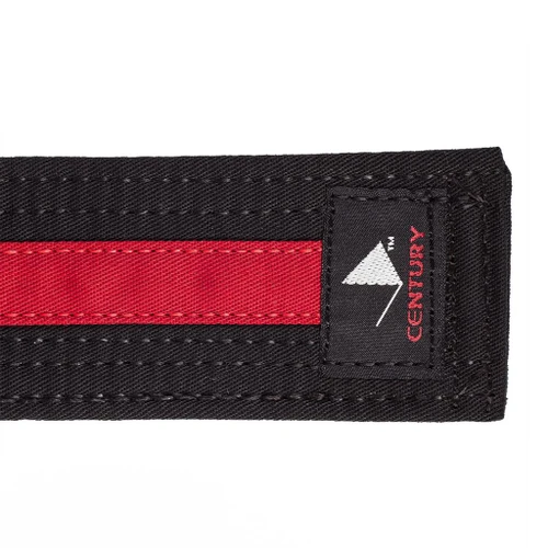 Century Double Wrap Deluxe Striped Black Belt
