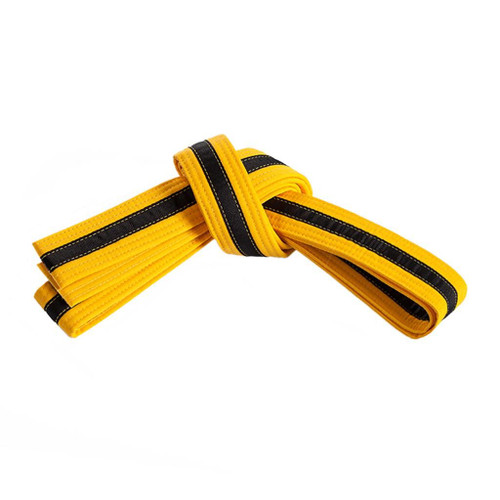 Century Double Wrap Black Striped Belt