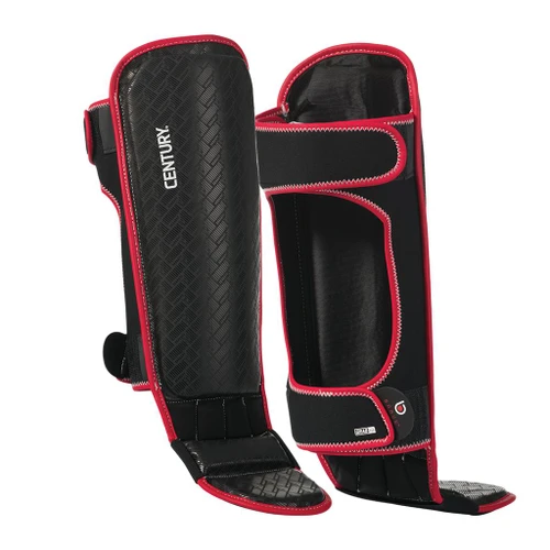 Century Brave Shin Instep Guards - Red/Black