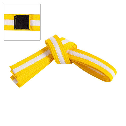 Century Adjustable White Striped Belt