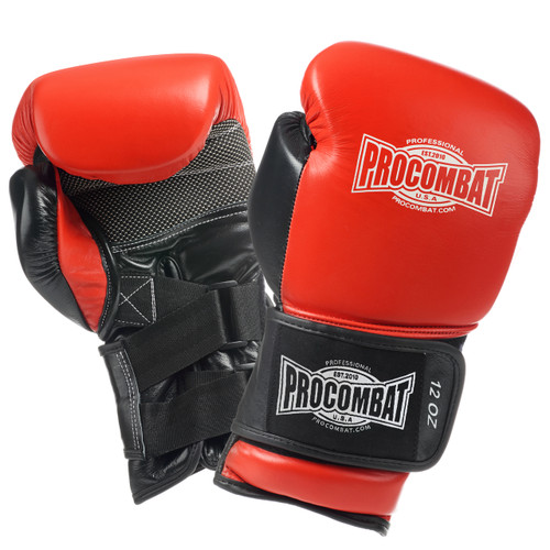 PRO COMBAT Professional Sparring Gloves Red/Black