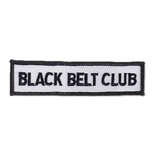 Century Iron-On Black Belt Club Patch