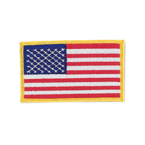 Century Sewn-In Gold American Flag Patch