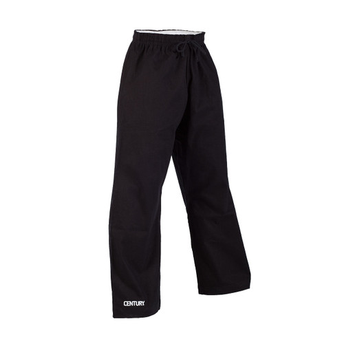 Century 10 oz. Middleweight Brushed Cotton Elastic Waist Pants - Black