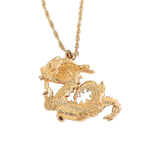 Century 14K Gold Plated Necklace - Dragon