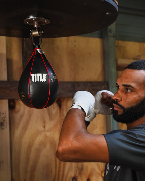 TITLE Boxing Gyro Balanced Leather Speed Bag 2.0