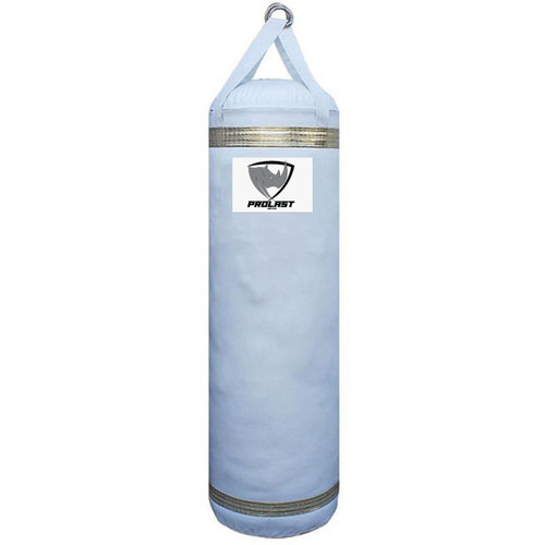 PROLAST 4FT Luxury Heavy Punching Bag White/Gold + Your Logo