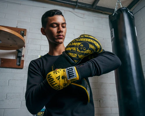 TITLE Boxing Infused Foam Danger Bag Boxing Gloves