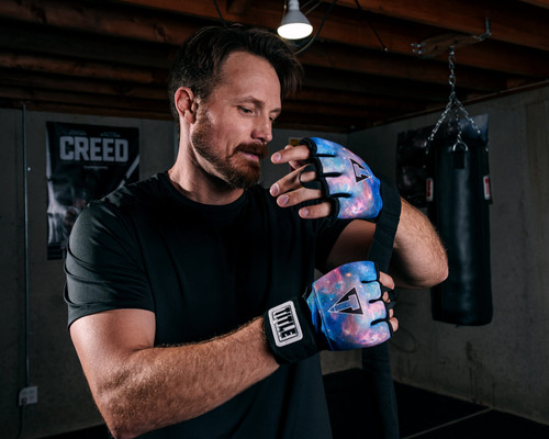 TITLE Boxing Defender Sublimated Glove Wraps