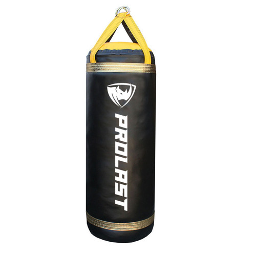 Prolast 150lb 4FT XL Luxury Boxing Punching  Heavy Bag Black/Yellow/Gold