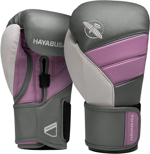 Hayabusa T3 Boxing Gloves Grey/Orchid