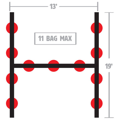 Ringside Gym Stand Holds 11, 17 or 30 Bags