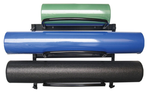 PVC Foam Roller Wall Rack - 3 Shelves