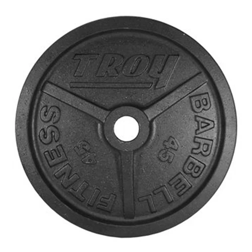 Troy High Grade Fully Machined Wide Flanged Olympic Plate 2.5 - 100 lbs
