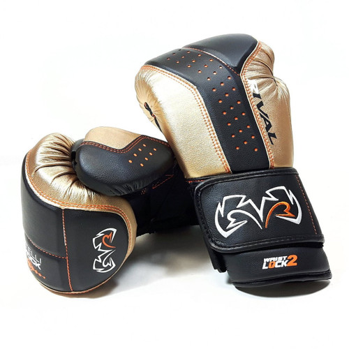 RIVAL RB10-INTELLI-SHOCK Bag Gloves Black/Gold RIVAL RB10-INTELLI-SHOCK Bag Gloves Black/Gold