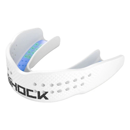 Shock Doctor Trash Talker Mouthguard in White - Adult Slim Low-Profile Sports Mouthguard