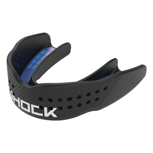 Shock Doctor Trash Talker Mouthguard in Black - Adult Slim Low-Profile Sports Mouthguard