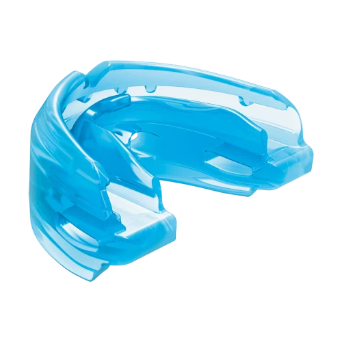 Shock Doctor Double Braces Mouthguard - Blue Strapped