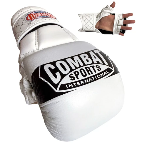 Combat Sports Max Strike MMA Training Gloves - White/White