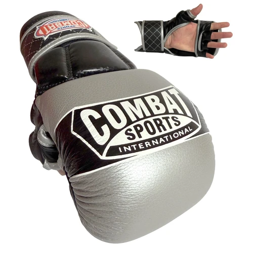 Combat Sports Max Strike MMA Training Gloves - Silver/Black