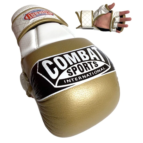 Combat Sports Max Strike MMA Training Gloves - Gold/White