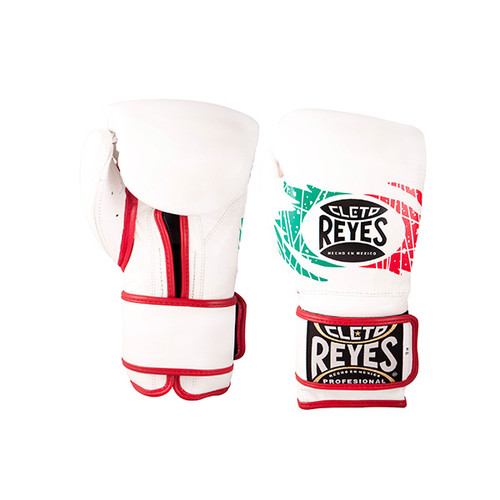 Cleto Reyes Hook and Loop Leather Training Boxing Gloves - White - MMA  FIGHT SHOP