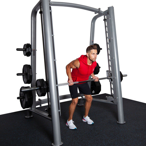 Fitness First Smith Machine with Olympic Weight Plate Storage