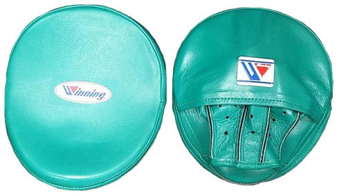 WINNING OVAL CURVED PUNCH MITTS - GREEN WINNING OVAL CURVED PUNCH MITTS - GREEN
