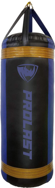 Prolast 4FT XL 150LB Luxury Heavy Punching Bag Black/Blue/Gold
