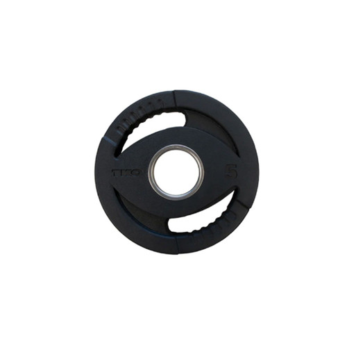 TKO Olympic Rubber Dual Grip Plate 2.5-45 lbs