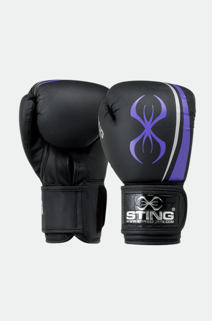 Sting Aurora Women's Boxing Gloves - Black/Purple
