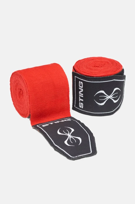Sting 180 Inch Elasticised Hand Wraps 2.0 - Red