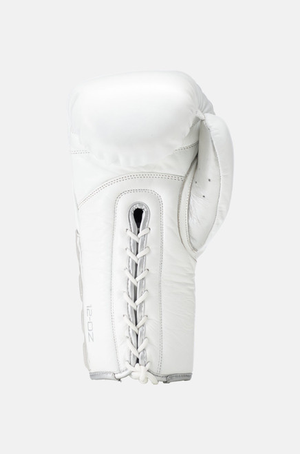 Sting Viper X Lace Up Sparring Gloves - White/Silver