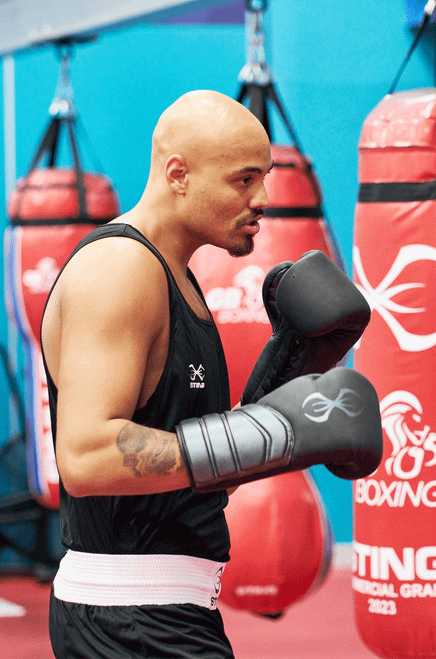 Sting Viper X Lace Up Sparring Gloves - Black/Grey