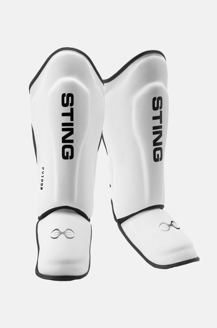 Sting Python MMA Shin & Foot Protector - White/Black