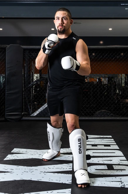 Sting Python MMA Sparring Gloves - White/Black