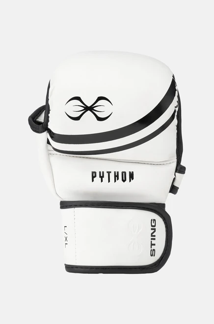 Sting Python MMA Sparring Gloves - White/Black
