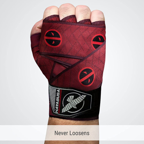 Hayabusa Marvel DEADPOOL Hero Elite Mexican Style Boxing Hand Wraps