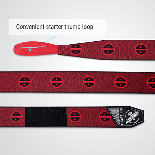 Hayabusa Marvel DEADPOOL Hero Elite Mexican Style Boxing Hand Wraps