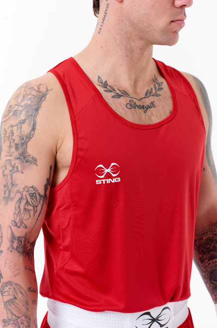 Sting Adult Male Mettle Singlet 2.0 - Red