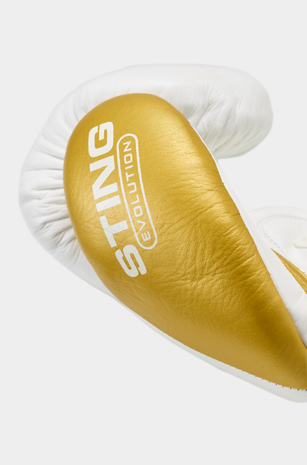 Sting Evolution Fight Gloves - White/Gold