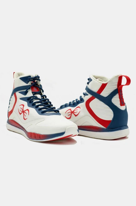 Sting Viper X Boxing Shoes 2.0 - White/Red/Blue