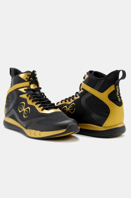 Sting Viper X Boxing Shoes 2.0 - Black/Gold 2.0