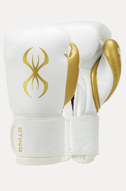 Sting Evolution Boxing Gloves - White/Gold
