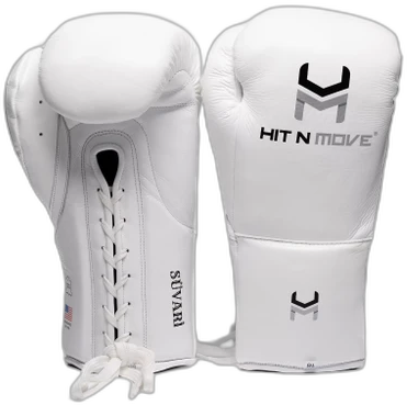 Hit N Move Suvari lace-up boxing gloves
