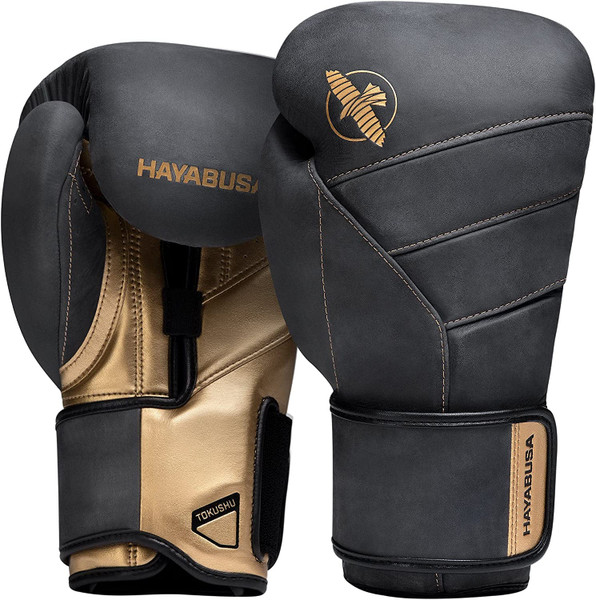 Hayabusa T3 LX Boxing Gloves Obsidian/Gold | Pro Fight Shop