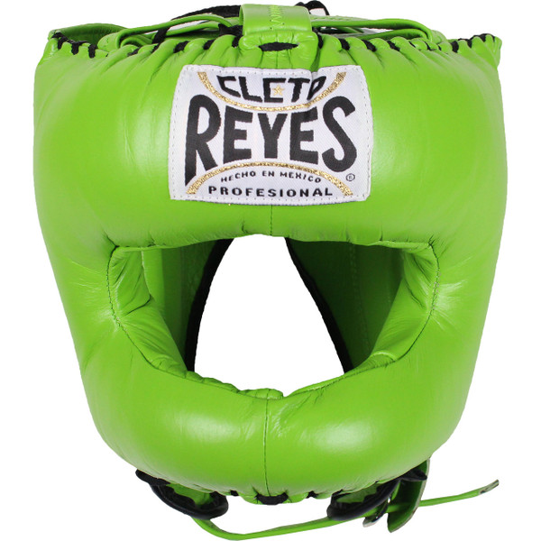 Cleto Reyes Citrus Green Traditional Leather Boxing Headgear