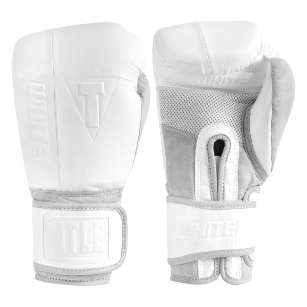 TITLE White Boxing Heavy Bag Boxing Gloves | Pro Fight Shop