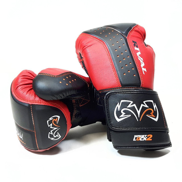 RIVAL RB10-INTELLI-SHOCK Bag Gloves Black/Red | Pro Fight Shop